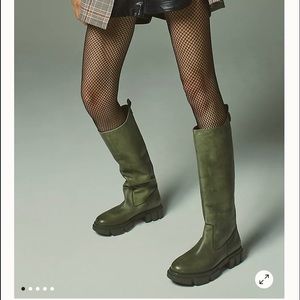 Free People Brooks Tall Boots Size 38.5 Military Moss!!BNWB $150